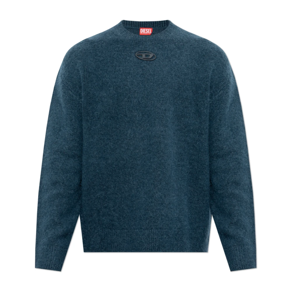 Diesel Mannelijk Blauw Truien & Vesten Heren, Xl, Wol, K-Areeso Trui