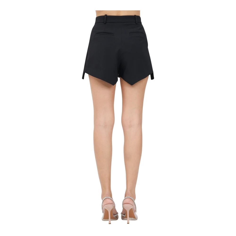 Elisabetta Franchi Zwarte Elegante Smoking Stijl Shorts Black Dames