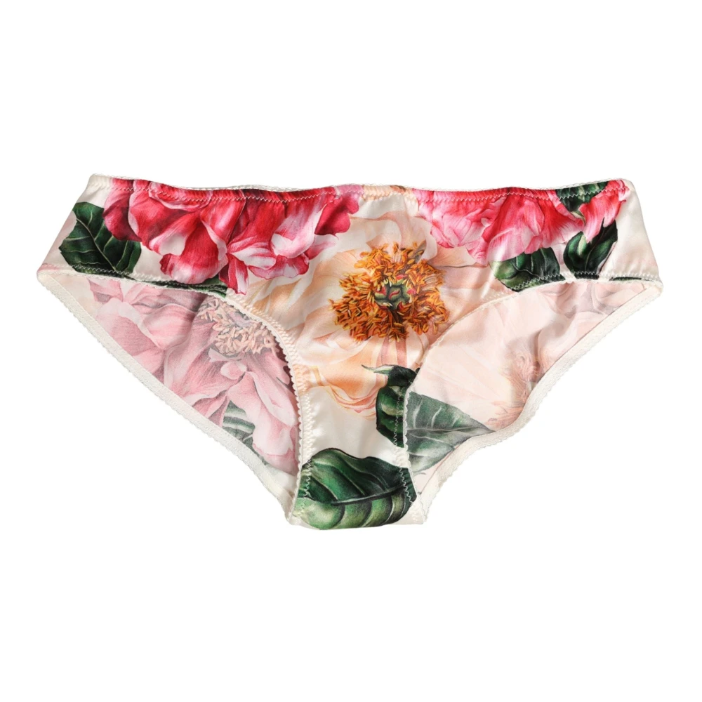 Dolce & Gabbana Women's Multicolor Underpants, S, Silk Brief Panty