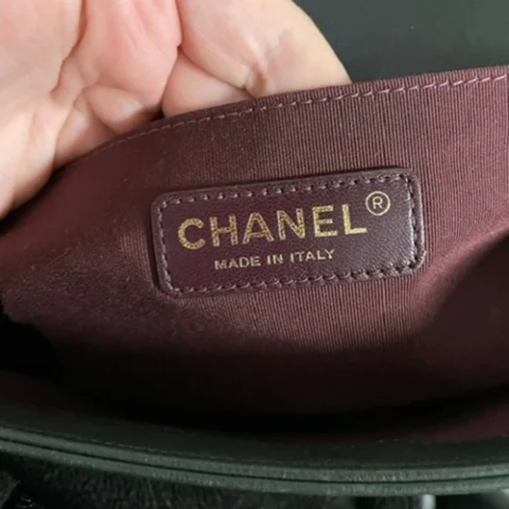 Chanel Vintage Pre-owned Leather crossbody-bags Green Dames