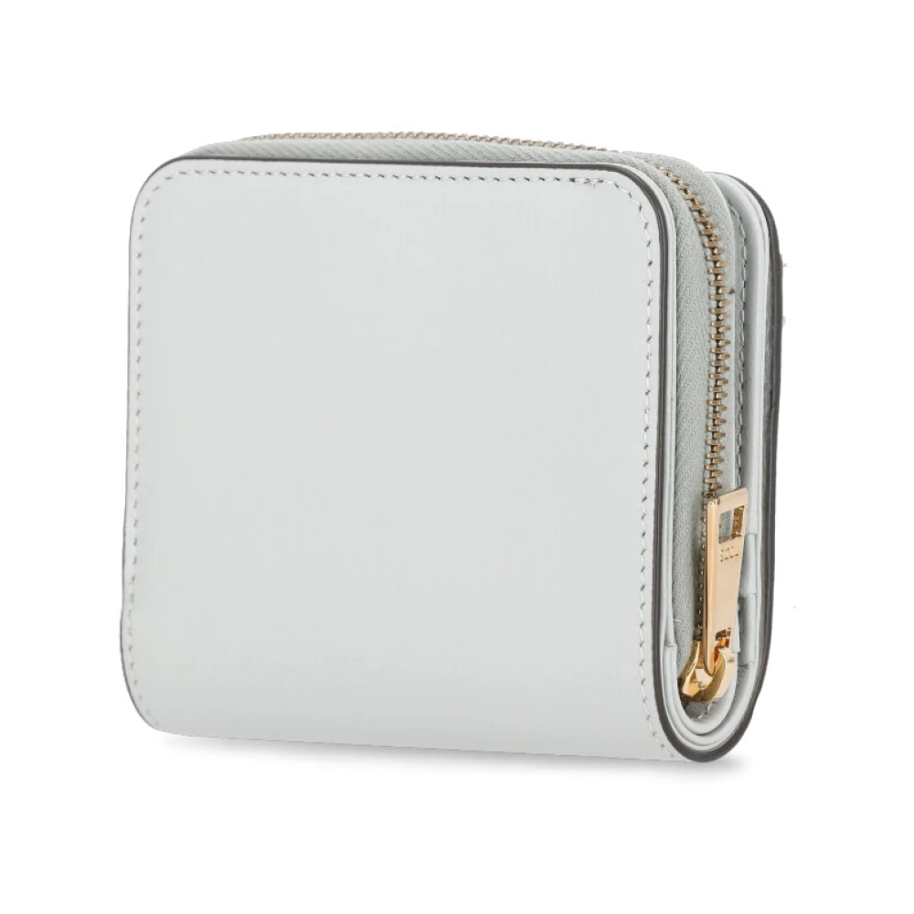 TOD'S Heren leren portemonnee met logo Gray Dames
