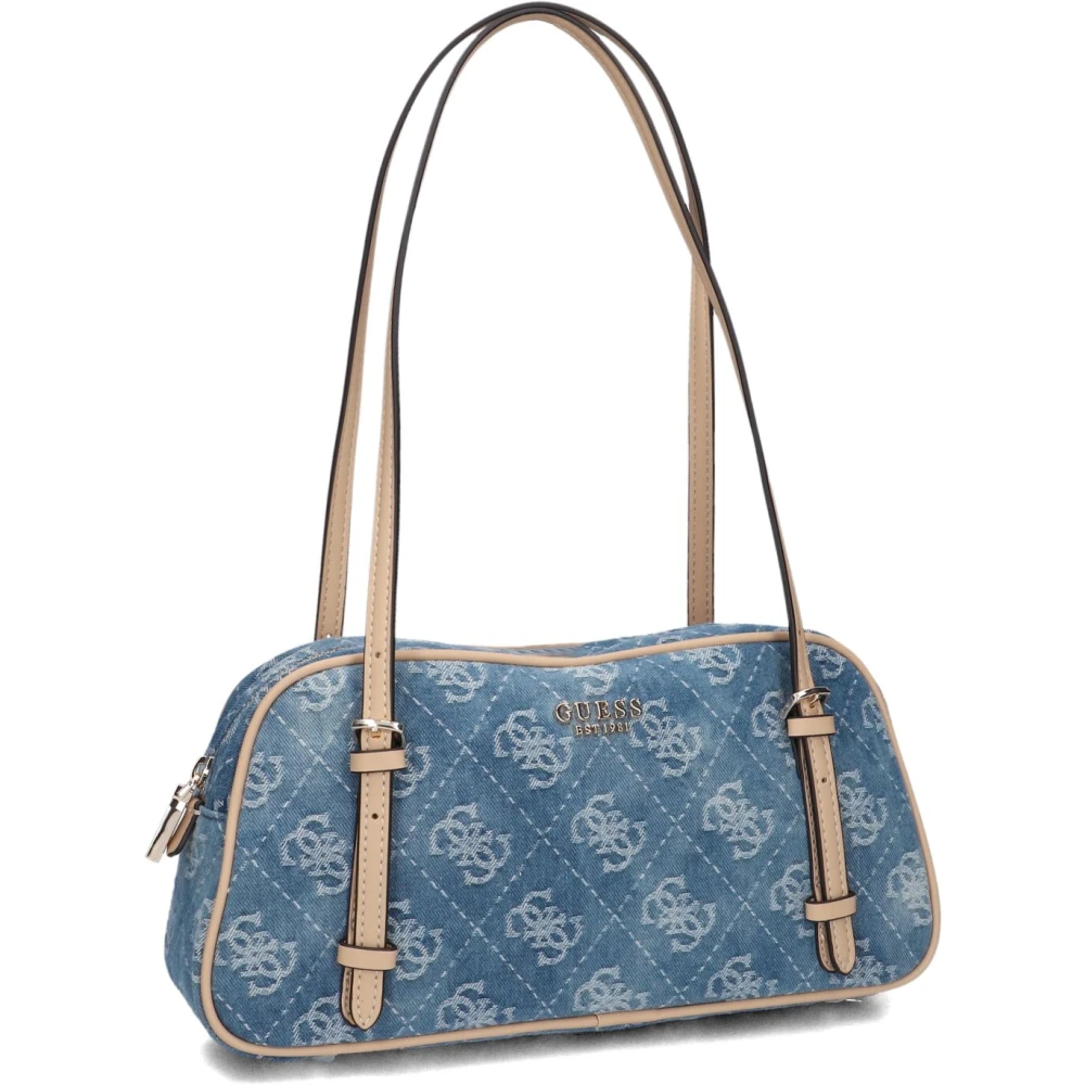 Guess Elegante Cerelia Schoudertas Tas Blue Dames