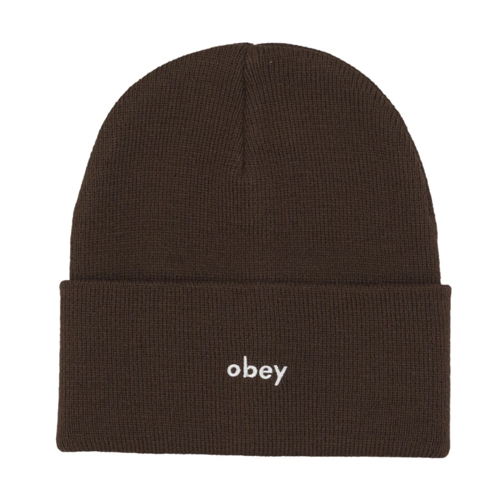 Obey Karma Beanie Hat Java Brown Heren