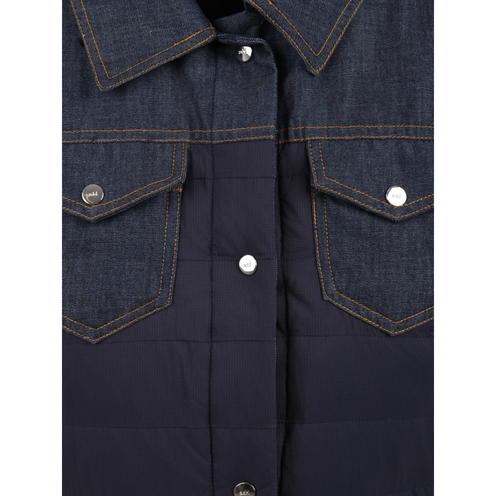 add Stijlvolle Jas Model 9Awr12Br Blue Dames