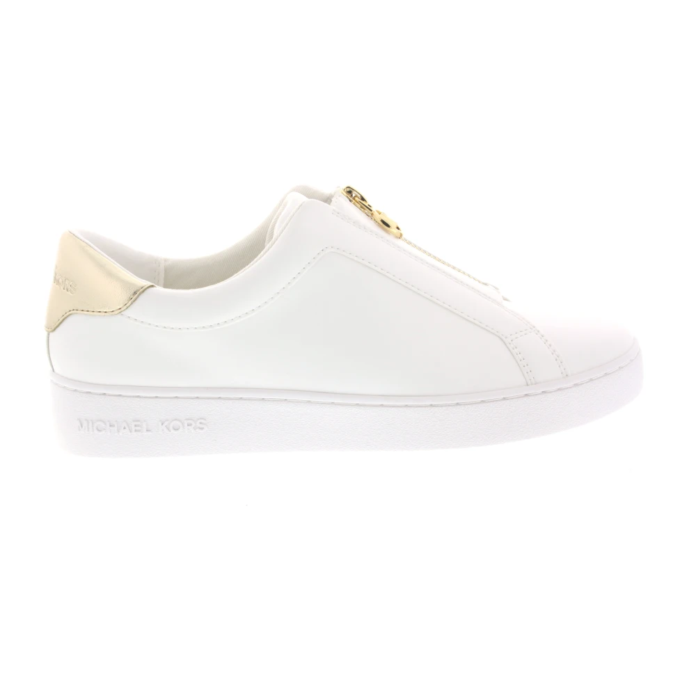 Michael Kors Keaton Zip Slip On Dames Schoenen Wit
