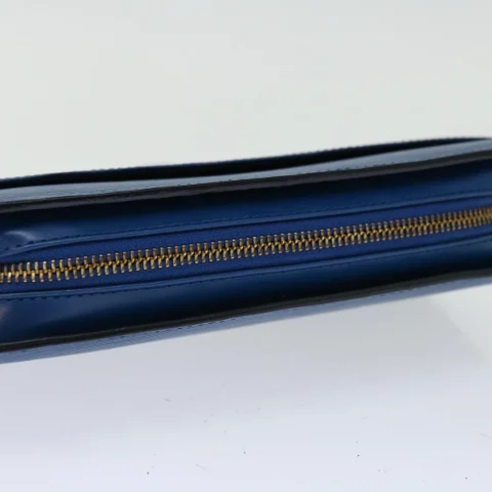 Louis Vuitton Vintage Pre-owned Leather clutches Blue Dames