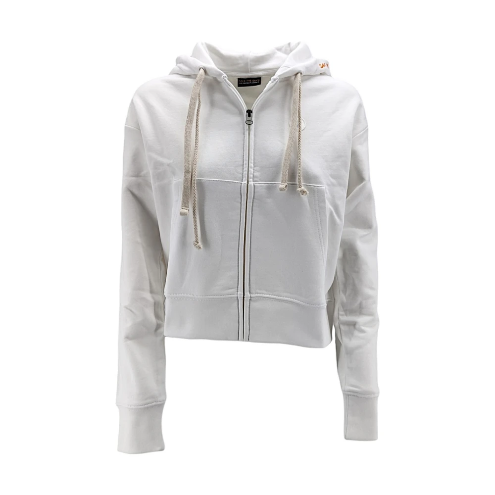 Save The Duck Ariuna Zip-Through Sweatshirt White Dames