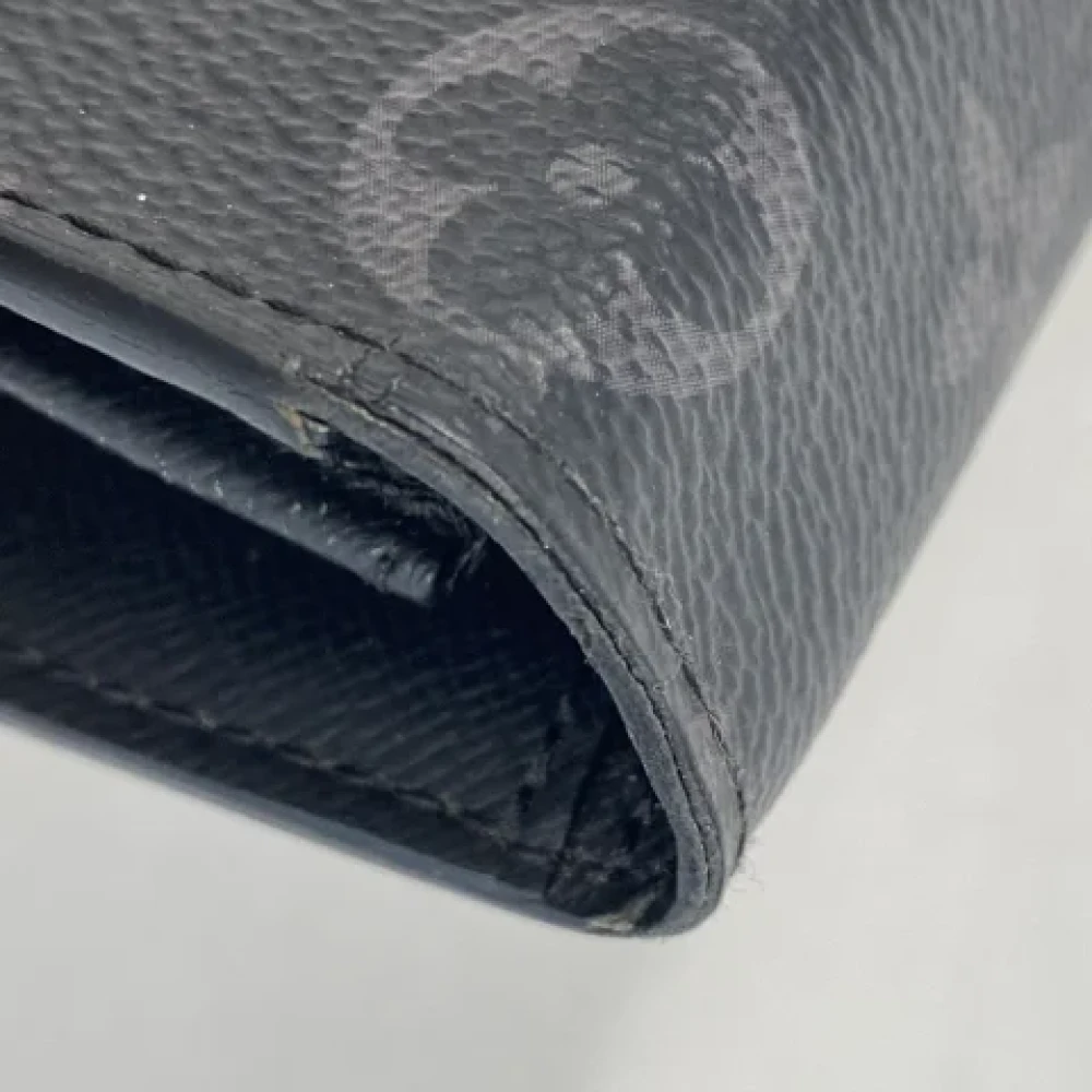 Louis Vuitton Vintage Pre-owned Canvas wallets Black Dames