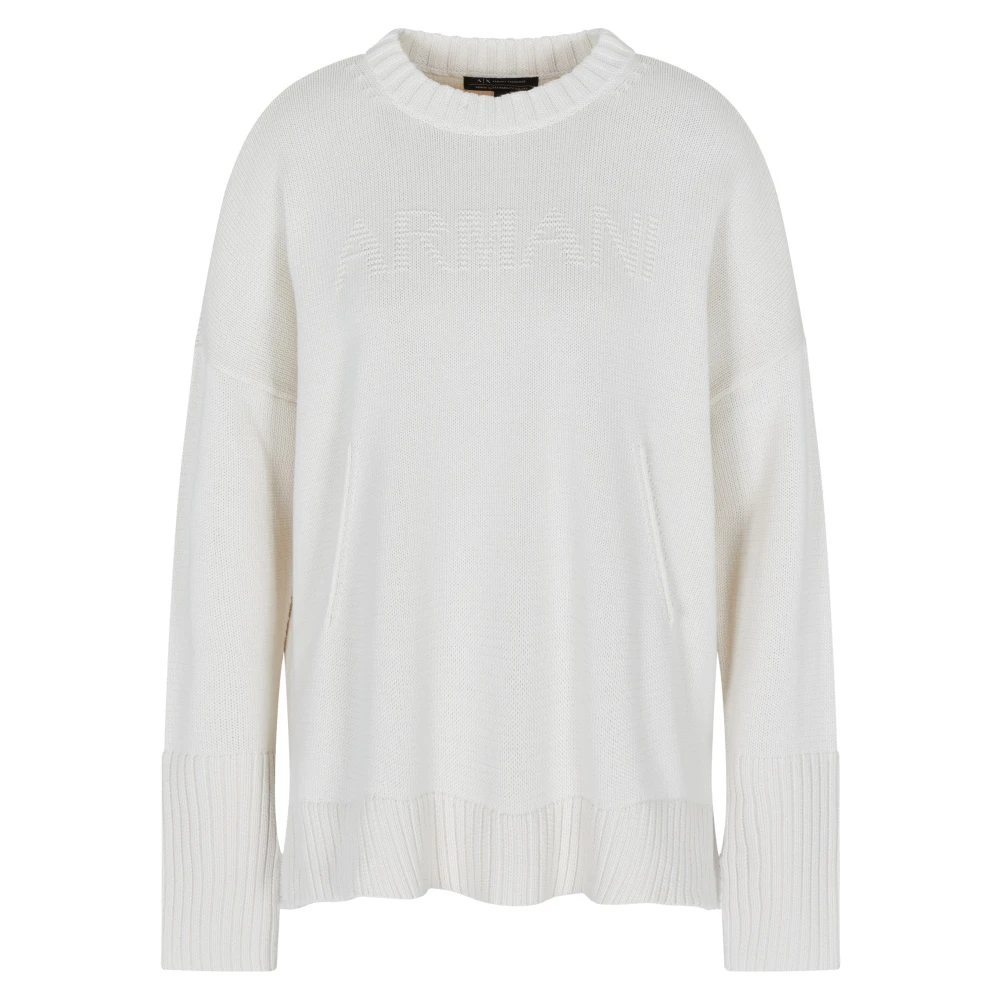 Armani Exchange Donna Bianco Iso Pullover