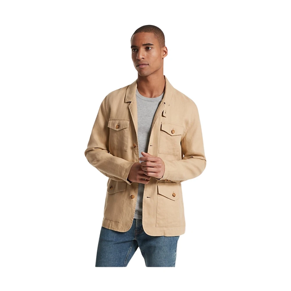 Michael Kors Stijlvolle Jas voor Vrouwen Beige Heren