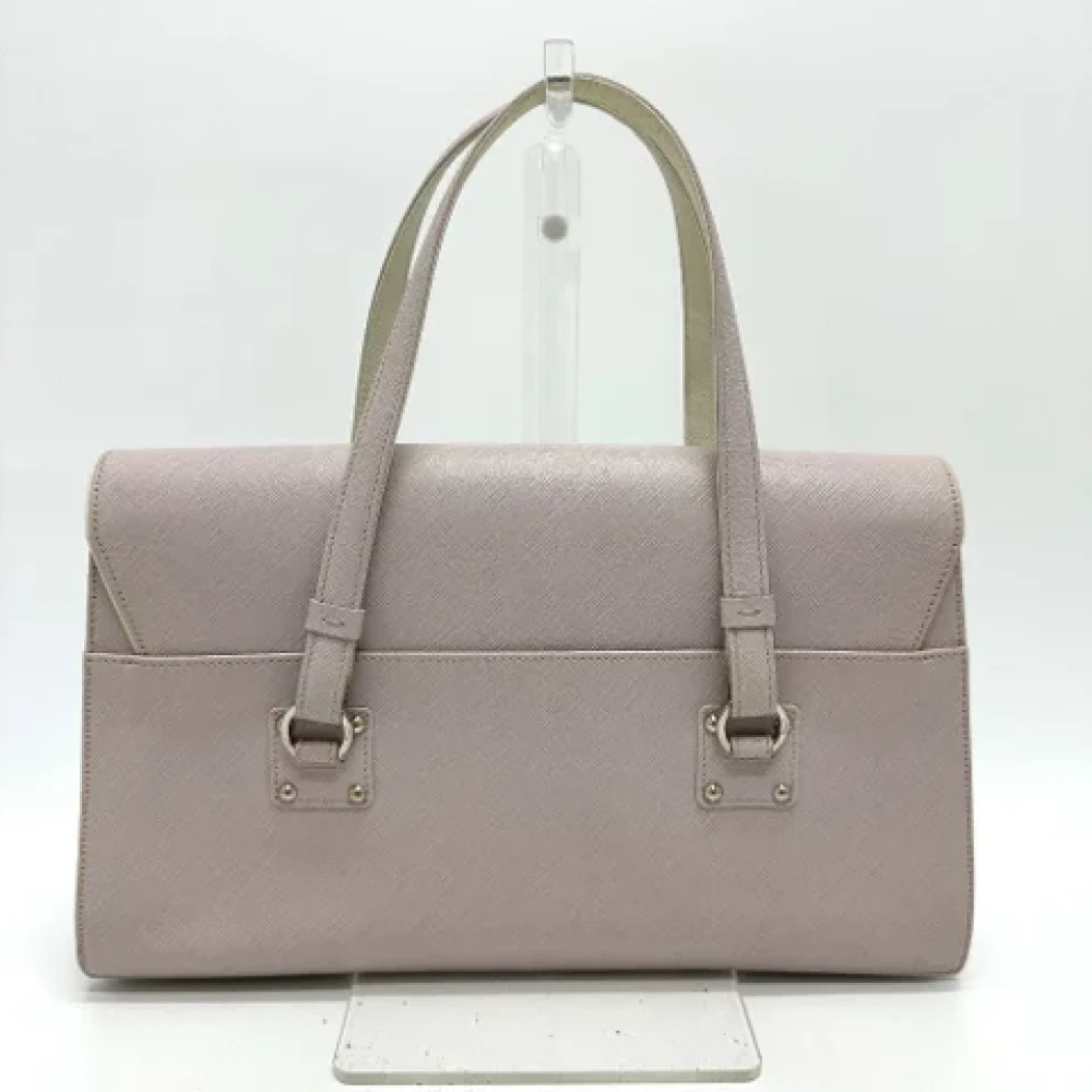 Salvatore Ferragamo Pre-owned Leather handbags Pink Dames