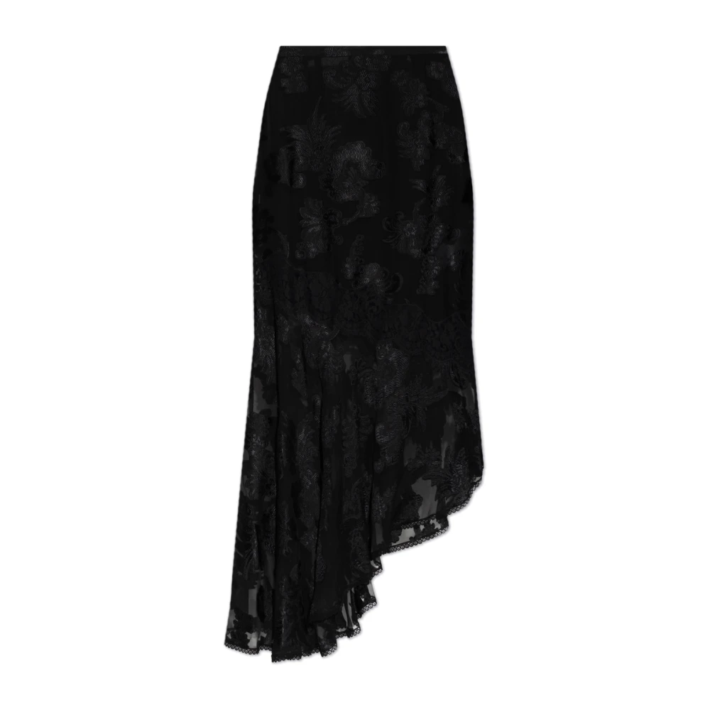 ETRO Rok met kanten rand Black Dames