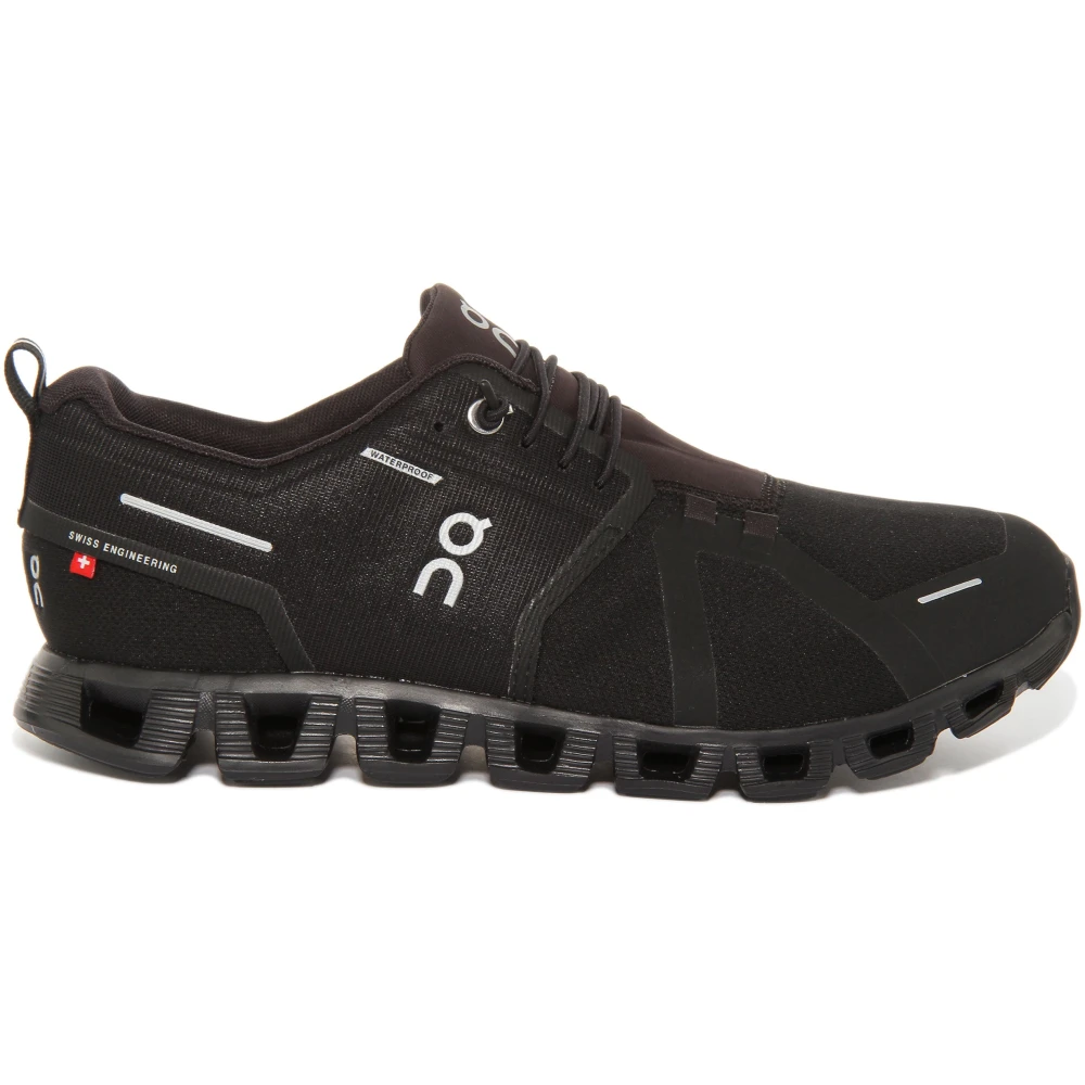 On Running Men's Black Running Shoes,, Waterproof Cloud 5 Trainers For Size 7 Uk