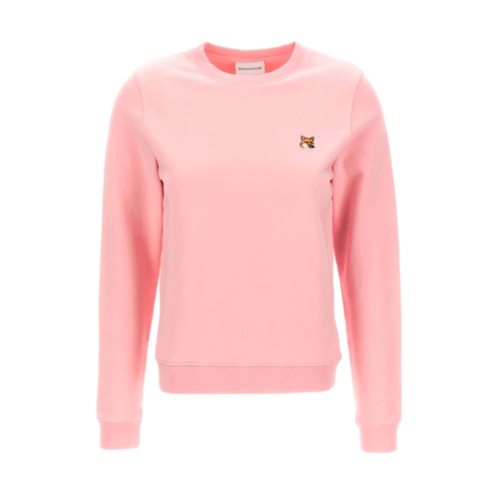 Maison Kitsuné Stijlvolle Sweatshirt voor Mannen Pink Dames