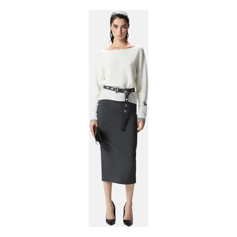pinko Stijlvolle Gebreide Kleding White Dames