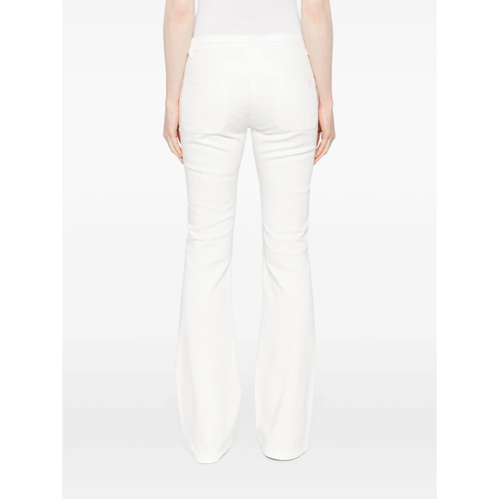 Courrèges Heritage White Bootcut Denim Broek White Dames