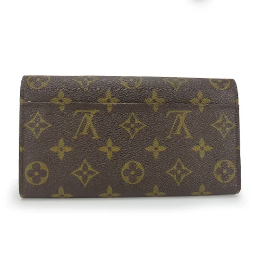 Louis Vuitton Vintage Pre-owned Canvas wallets Brown Dames
