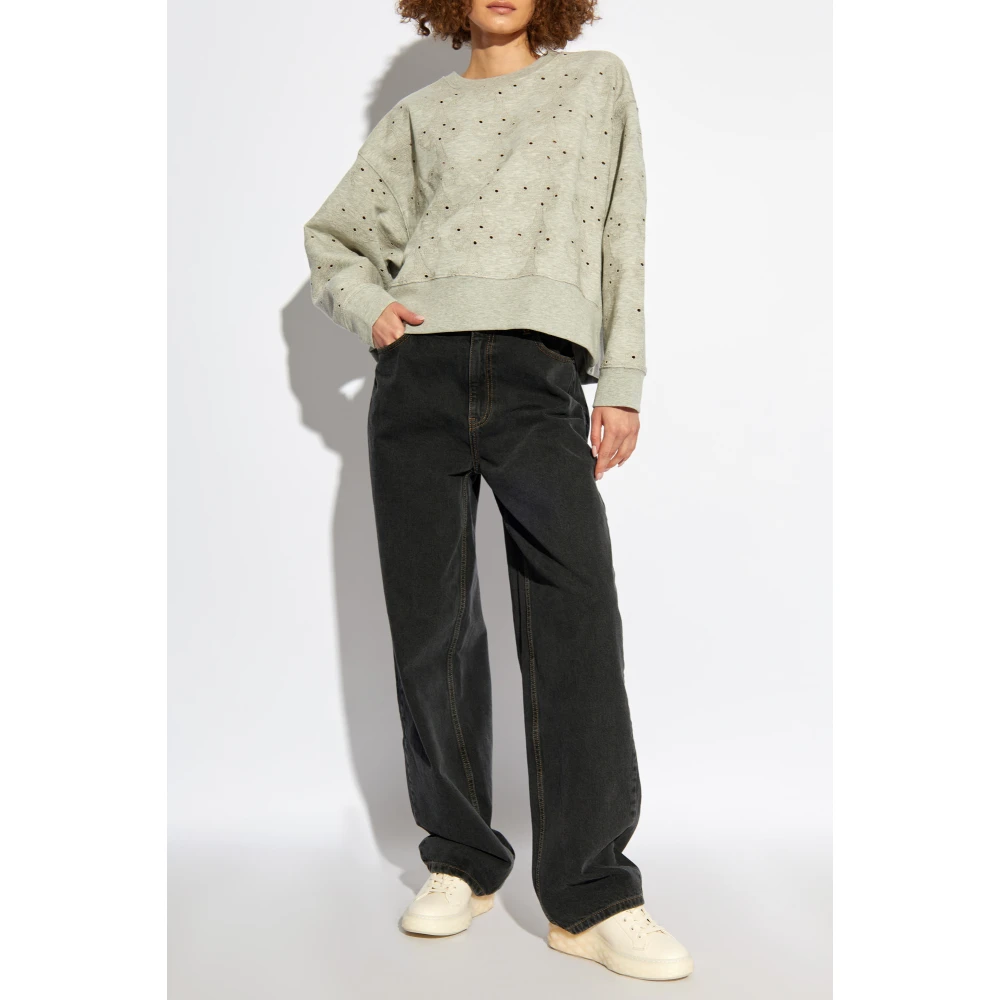 Munthe Sweatshirt met uitsparingen Gray Dames