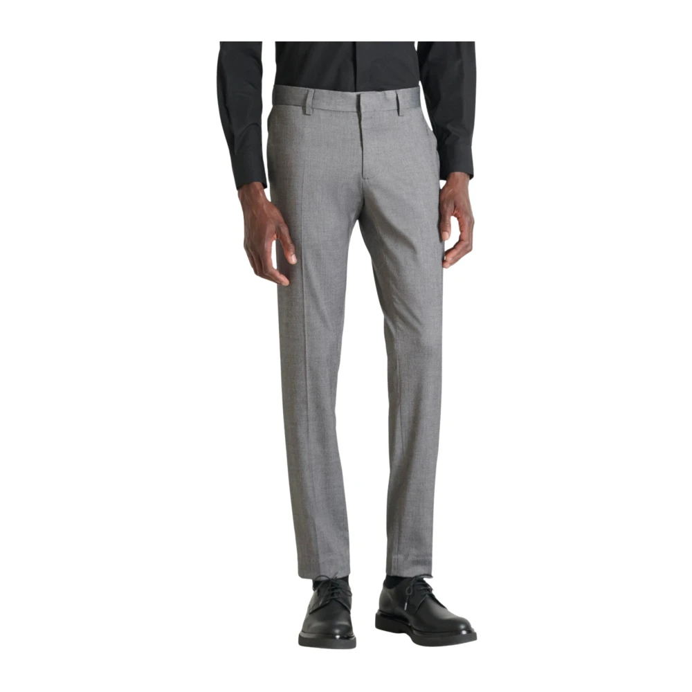 Antony Morato Men's Gray Bonnie Slim Fit Trousers
