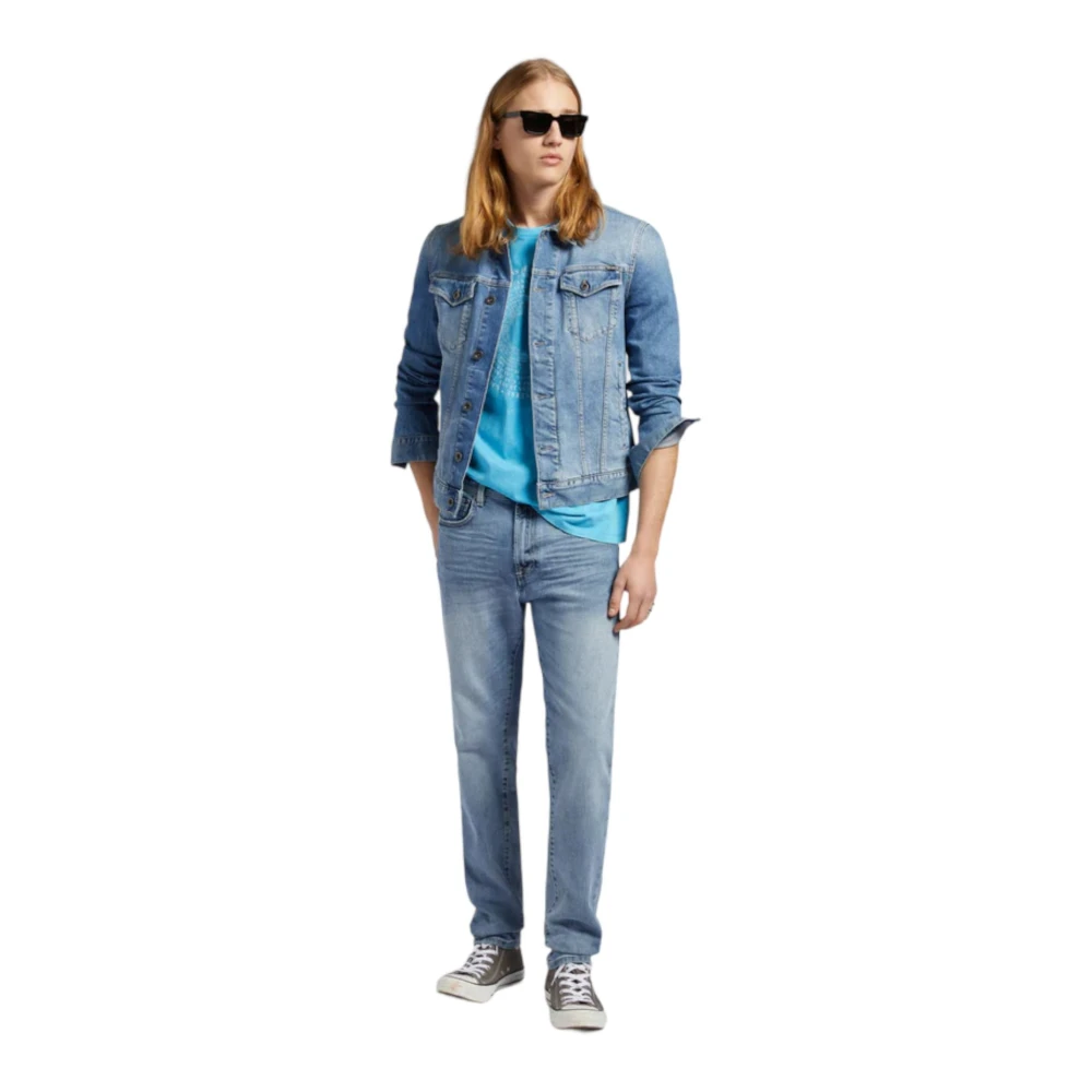 GAS Klassieke Denim Jeans met 5 Zakken Blue Heren