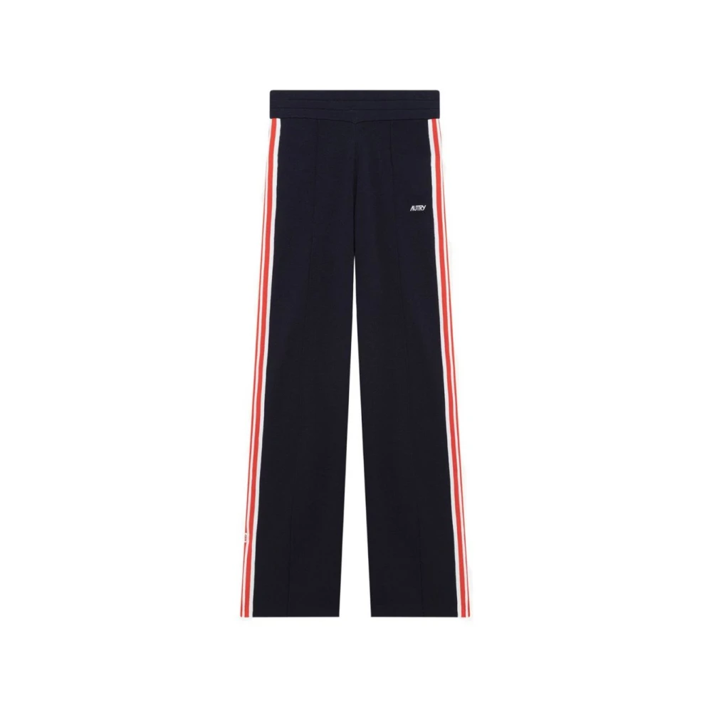 Autry Women's Blue Side-Stripe Track Trousers - Sweatpants - Xs - Trousers