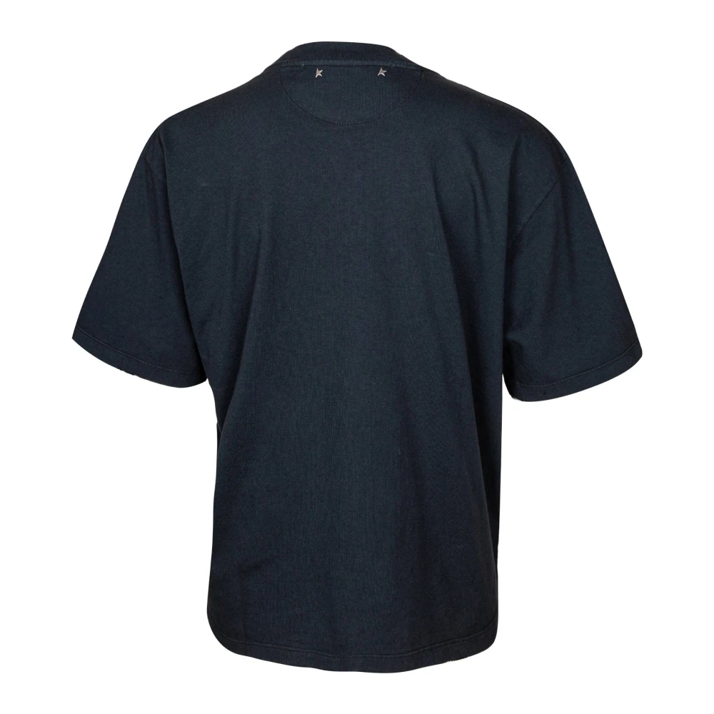 Golden Goose Vintage katoenen T-shirt met zwarte stenen Black Dames
