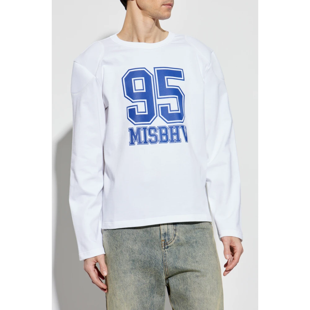 Misbhv Lange mouwen T-shirt White Heren
