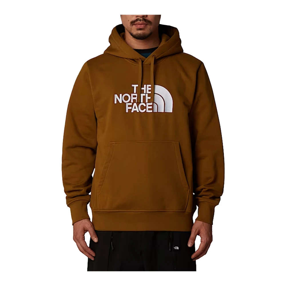 The North Face Geborduurde logo hoodie Bruin Brown Heren