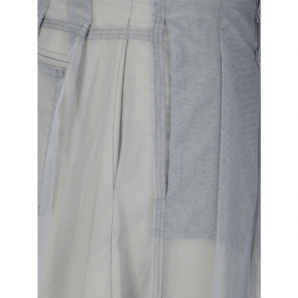 ACT N°1 Wol en Tule Dubbele Broek Gray Dames