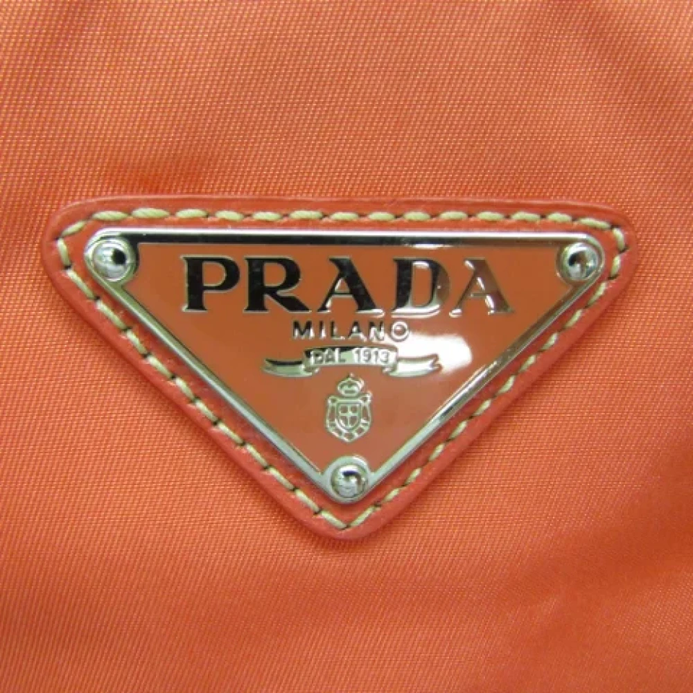 Prada Vintage Pre-owned Fabric totes Orange Dames