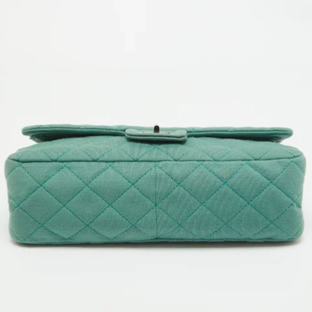 Chanel Vintage Pre-owned Fabric chanel-bags Green Dames