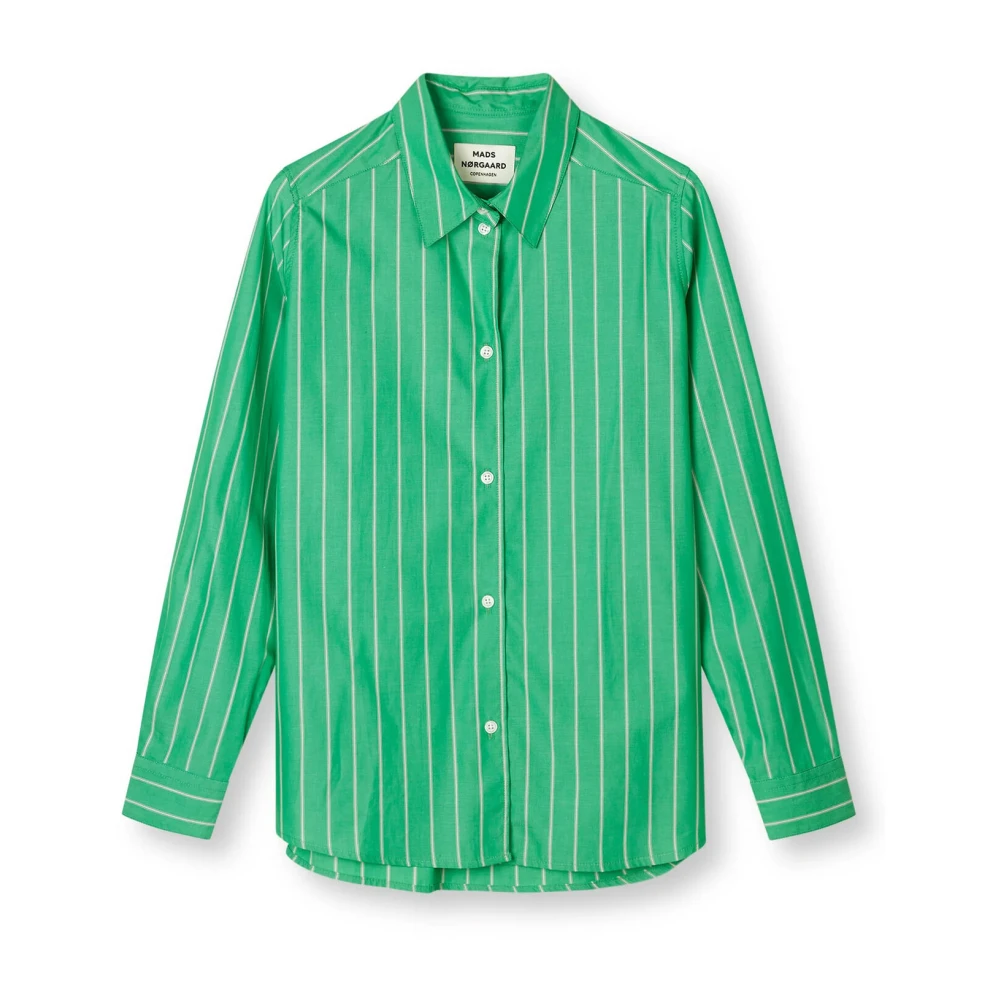Mads Nørgaard Groene Crane Shirt 203715 Green Dames