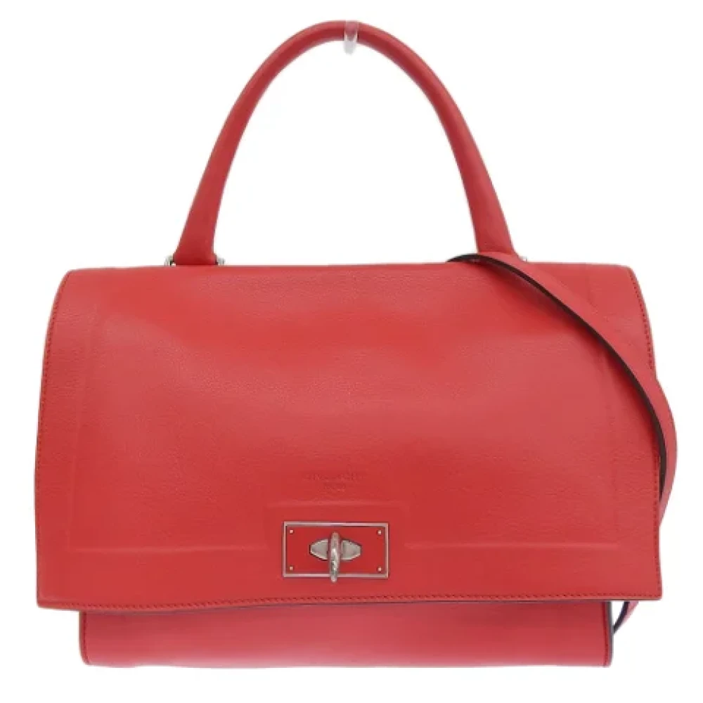 Givenchy Pre-owned Leather handbags Red Dames