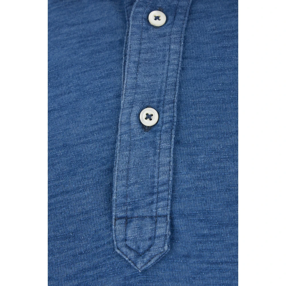 BRUNELLO CUCINELLI Klassieke Polo Shirt voor Mannen Blue Heren