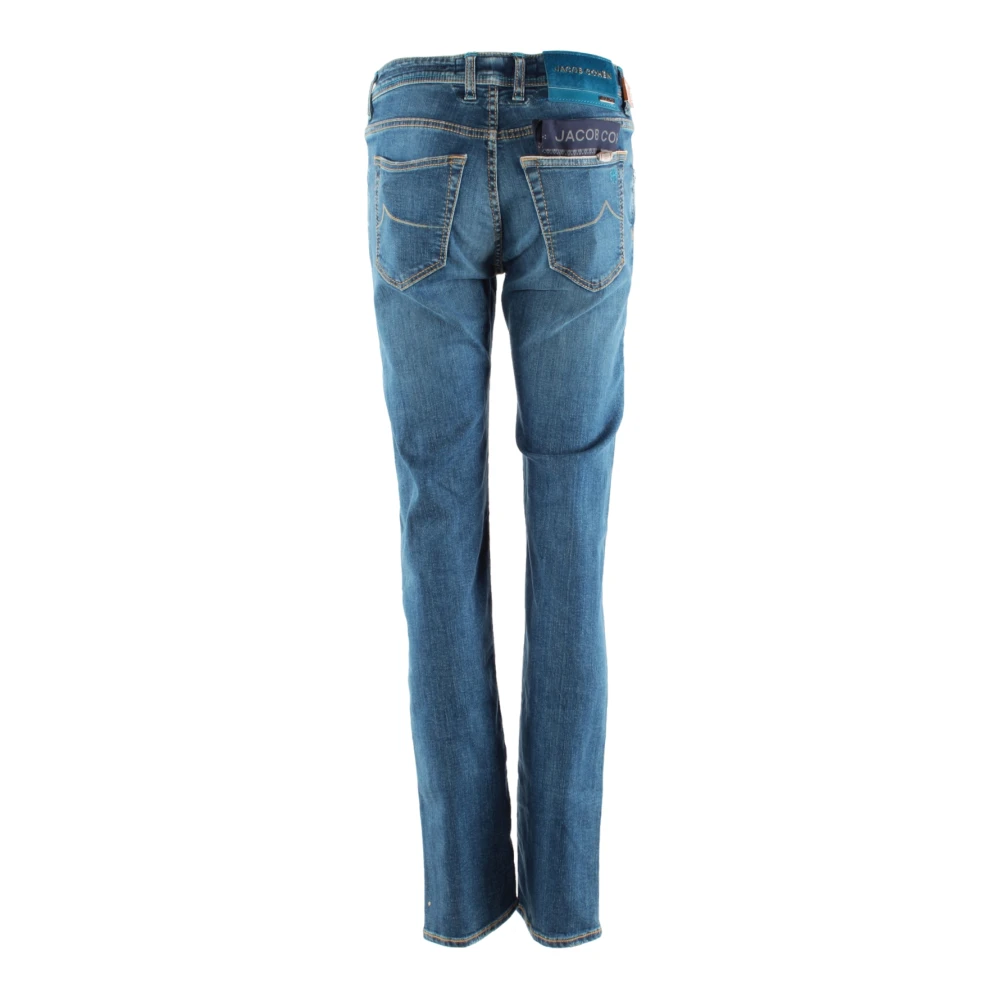 Jacob Cohën Slim Fit Blauwe Jeans Nick LTD Blue Dames