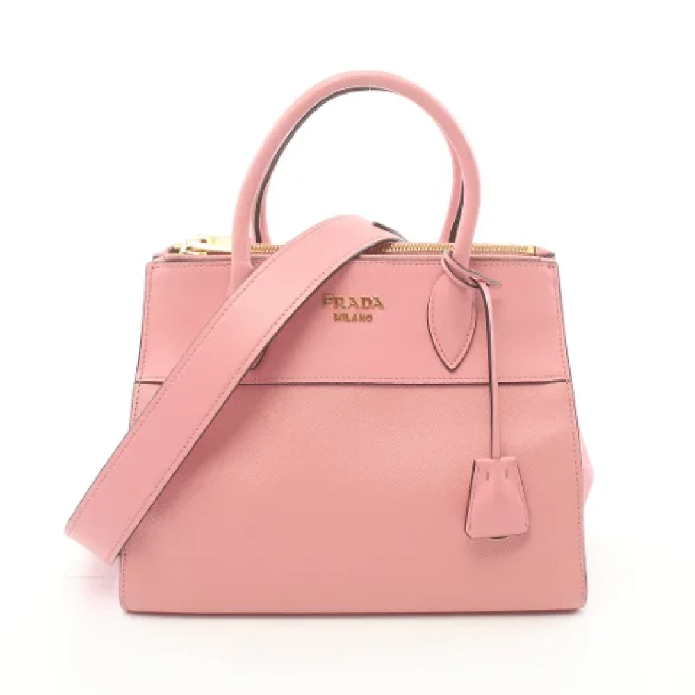 Prada Vintage Pre-owned Leather prada-bags Pink Dames