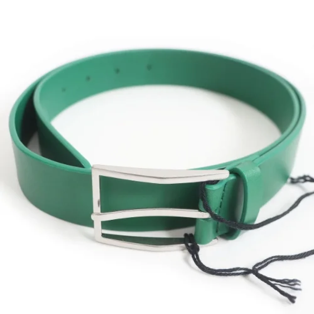 Bottega Veneta Vintage Pre-owned Leather belts Green Dames