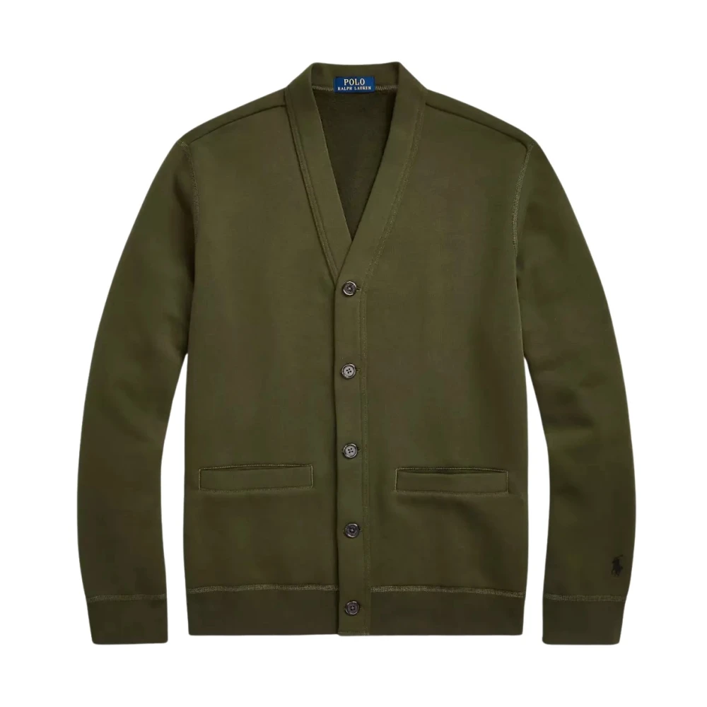 Ralph Lauren Polar Cardigan Khaki Green Heren