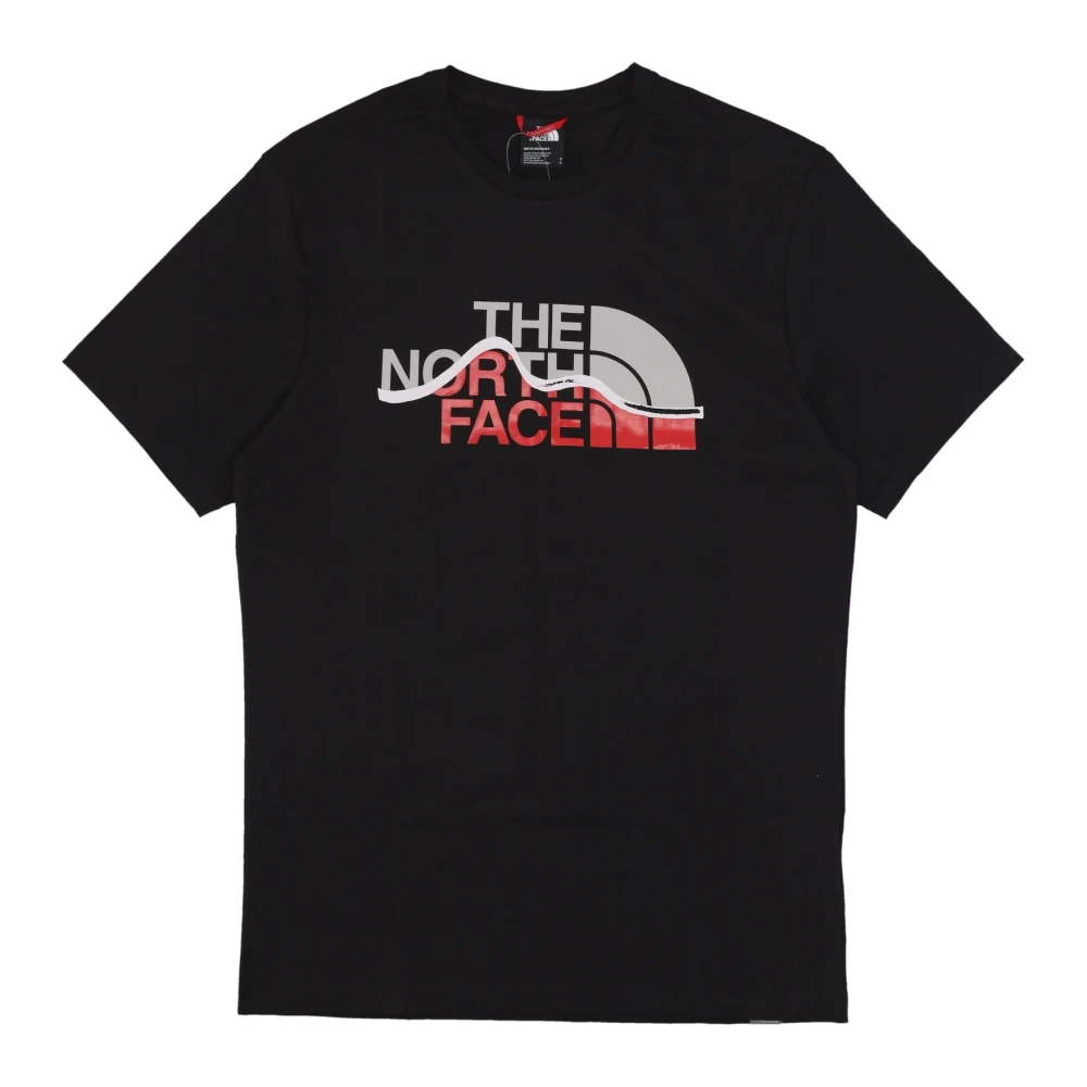 The North Face Mountain Line Tee Zwart Streetwear Black Heren