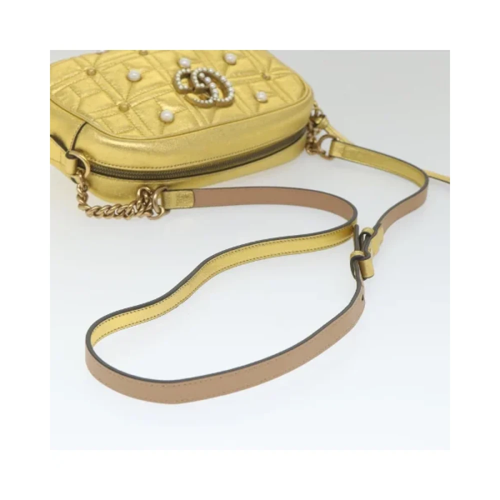 Gucci Vintage Pre-owned Leather gucci-bags Yellow Dames