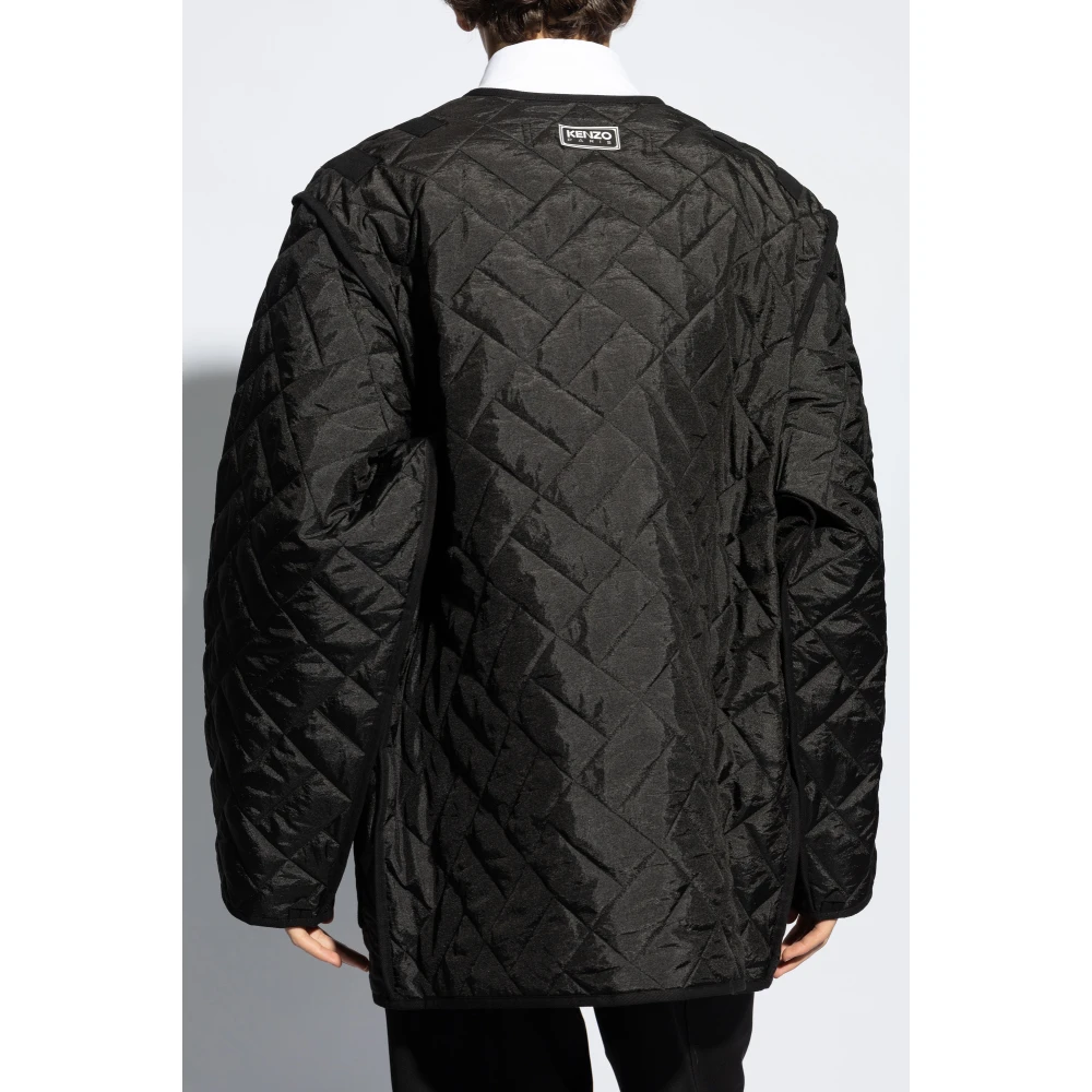 Kenzo Gewatteerde jas Black Heren