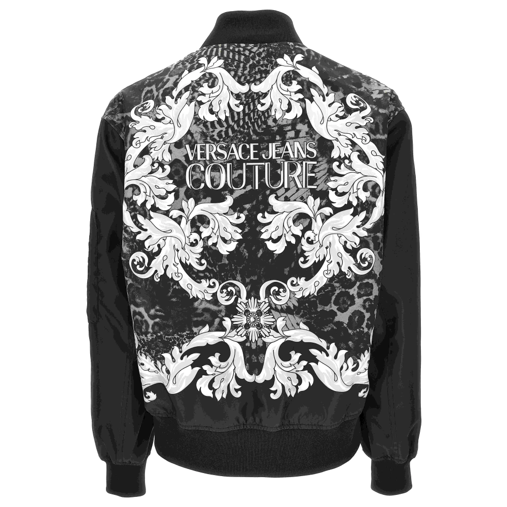 Versace Jeans Couture Stijlvolle Jassen Collectie Black Heren
