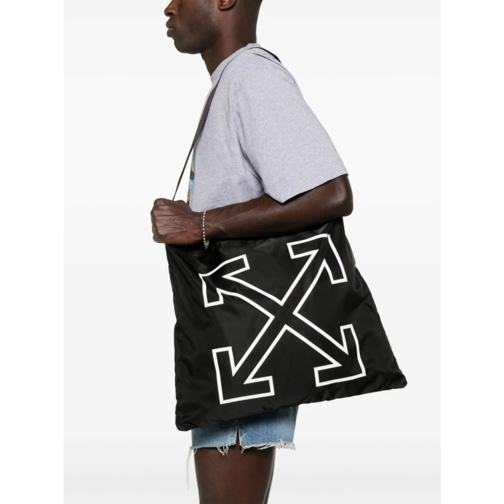 Off White Zwarte tassen voor een stijlvolle uitstraling Black Heren