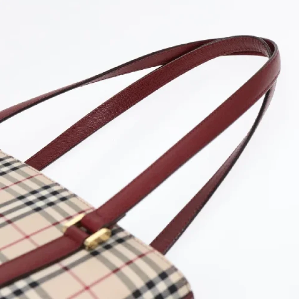 Burberry Vintage Pre-owned Canvas handbags Beige Dames