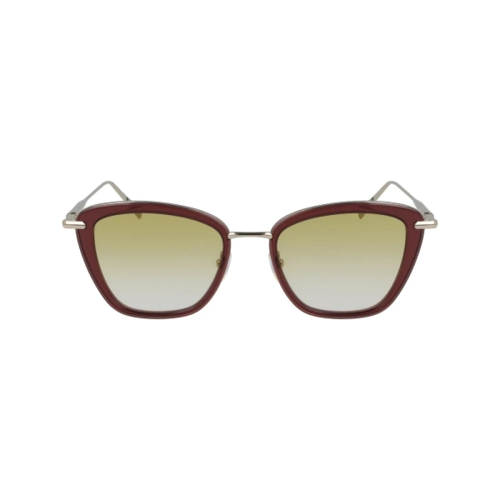 Longchamp Women's Red Sunglasses, One Size, Metal Sunglasses
