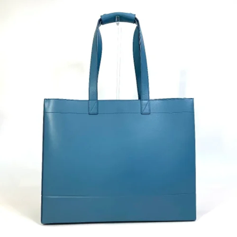 Dior Vintage Pre-owned Leather dior-bags Blue Dames