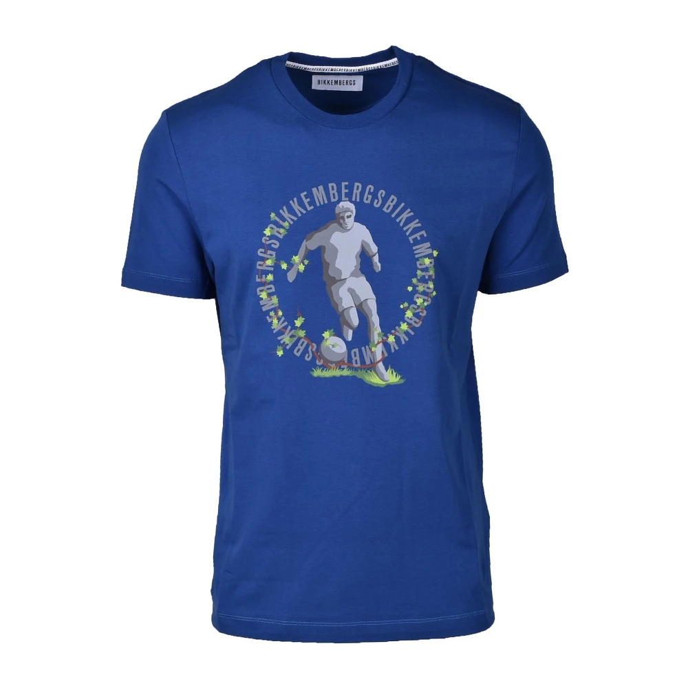Bikkembergs Stijlvolle Katoenen T-Shirt Collectie Blue Heren