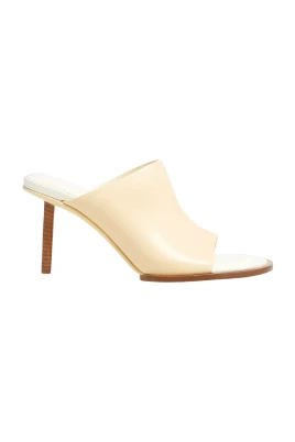 Kräm Stiletto Flip-Flops Asymmetrisk Modell