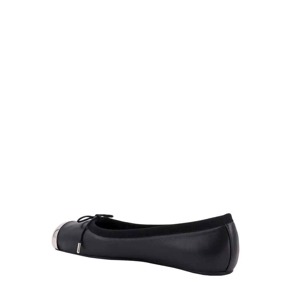 alexander mcqueen Stoere Leren Ballerina`s Black Dames