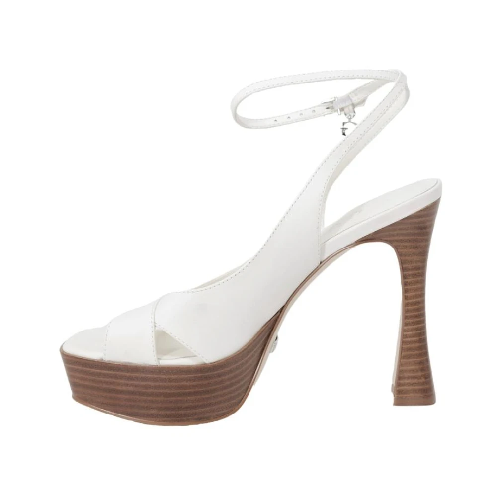 Guess Beige High Heel Sandals, Female, 4 Uk, Platform Sandals
